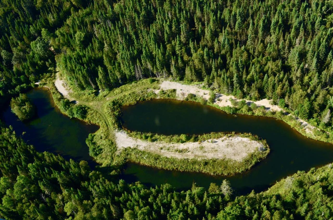 Le Chalet De Claude, Au Pied Des Monts-Valin Saint-David-de-Falardeau Esterno foto